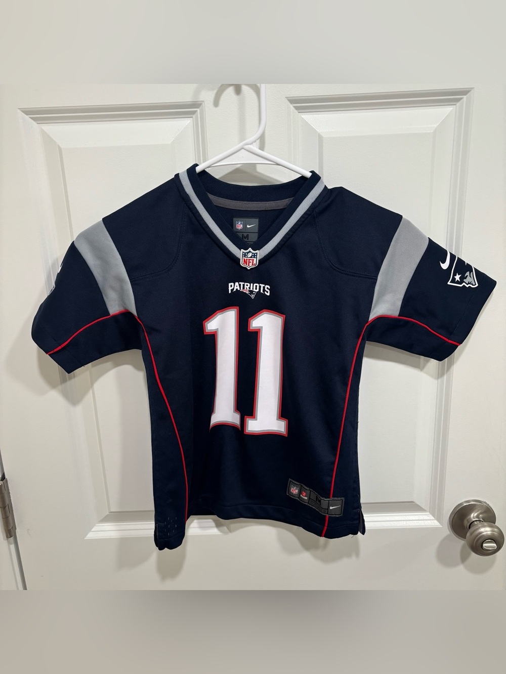 Nike NFL New England Patriots Julian Edelman #11 Football Jersey Boys U.S. M